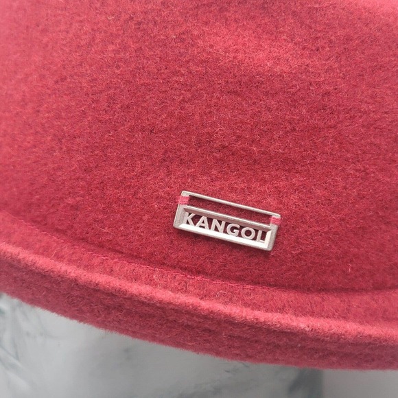 Kangol Mens Wool Mowbray Red Velvet Hat Size Medium RN# 68438 Pork Pie Hat Clean - Picture 4 of 12